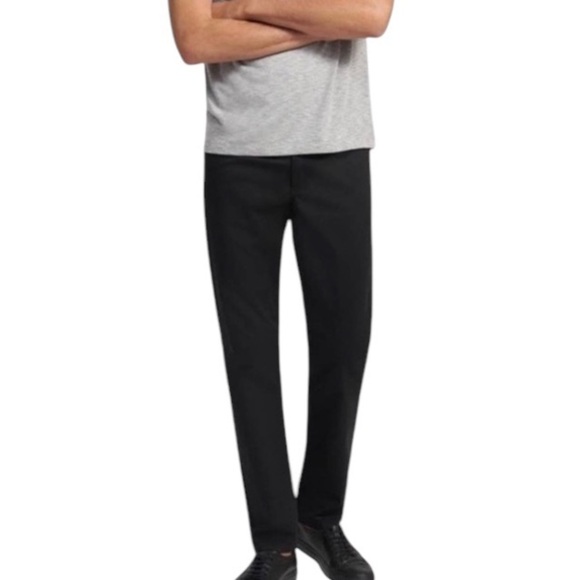 Theory | Men’s Haydin Straight Slim Fit Black Pants - Size 40 - Picture 11 of 15